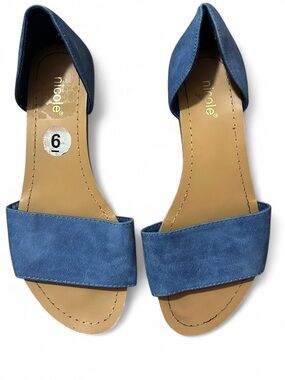 Blue Open-Toe Flat Sandals - NWT